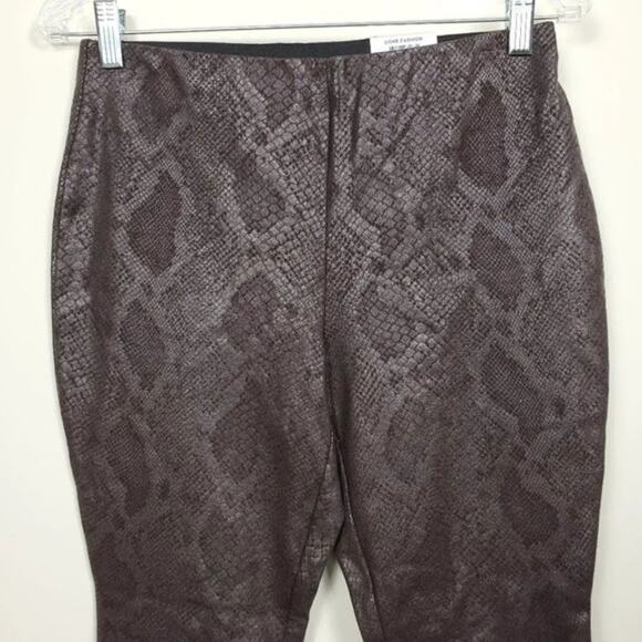 INC Metallic Python Embossed Skinny Pants Gray Women Size 6P Mid Rise NEW - Picture 2 of 8